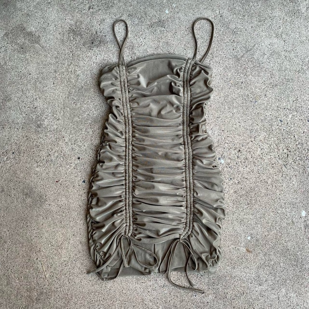 Ruched Bodycon Mini Dress